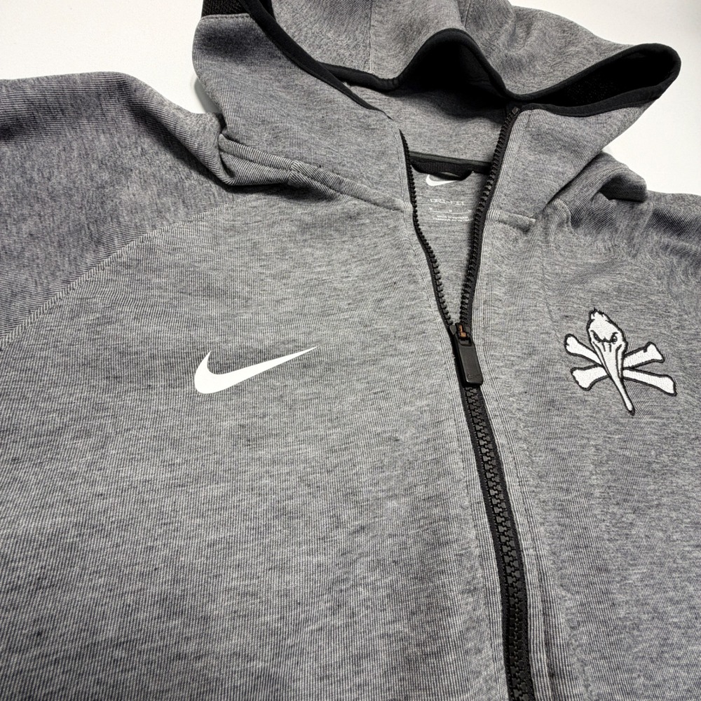 Nike Myrtle Beach Pelicans MiLB Dri Fit Full Zip Hoodie Mens M Gray Black